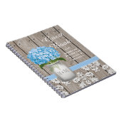 Mit Monogramm Maurer-Glasblaues Notizblock (Rechte Seite)