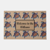 Mit Monogramm Meerschildkrötenmatte Fußmatte (Vorderseite)