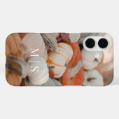 Mit Monogramm Mehrfarbiger Pumpkappenpflaster Case-Mate iPhone Hülle (Rückseite (Horizontal))