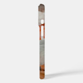 Mit Monogramm Mehrfarbiger Pumpkappenpflaster Case-Mate iPhone Hülle (Rückseite / Links)