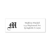 Mit Monogramm Minimal Elegant Verziert Stilvoll Sc Permastempel (Design)