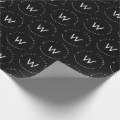 Mit Monogramm Minimalistin Geschenkpapier (Ecke)