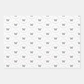 Mit Monogramm Minimalistin Geschenkpapier Set (Vorderseite 2)