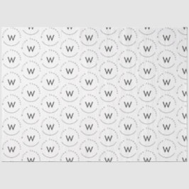 Mit Monogramm Minimalistin Seidenpapier