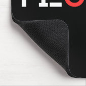 Mit Monogramm, Minimalistisch, kundenspezifisch, F Mousepad (Ecke)