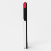 mit Monogramm Minimalistische Initialen in Rot und Case-Mate iPhone Hülle (Hinten/Links)