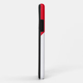 mit Monogramm Minimalistische Initialen in Rot und Case-Mate iPhone Hülle (Hinten/Rechts)