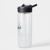 Mit Monogramm Minimalistische Schlicht Moderne Trinkflasche (Links)