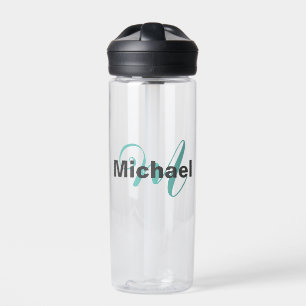 Mit Monogramm Minimalistische Schlicht Moderne Trinkflasche