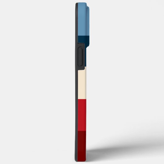 Mit Monogramm Minimalistisches Streifenmuster Case-Mate iPhone Hülle (Rückseite / Rechts)