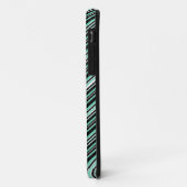 Mit Monogramm Minze Black Tribal Zickzack Muster Case-Mate iPhone Hülle (Hinten/Links)