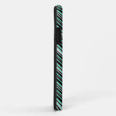 Mit Monogramm Minze Black Tribal Zickzack Muster Case-Mate iPhone Hülle (Hinten/Rechts)
