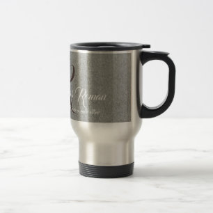 Mit Monogramm mit Briefen Reisebecher