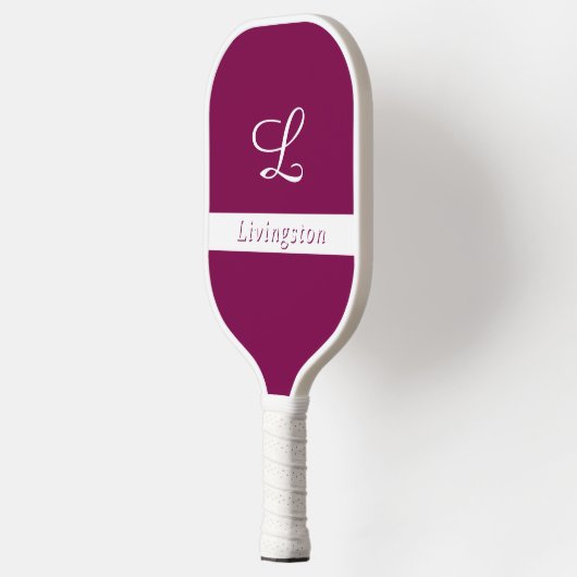 Mit Monogramm mit Name Pickleball Paddle (Links)