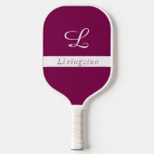 Mit Monogramm mit Name Pickleball Paddle (Vorderseite)