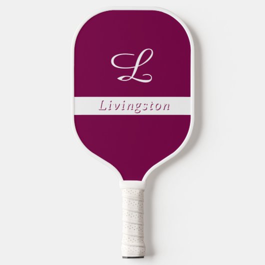 Mit Monogramm mit Name Pickleball Paddle (Vorderseite)
