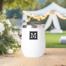 Mit Monogramm modern und Minimalistisch Personalis