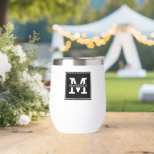 Mit Monogramm modern und Minimalistisch Personalis