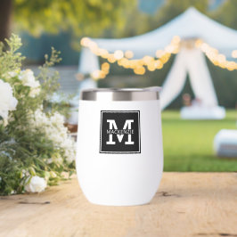 Mit Monogramm modern und Minimalistisch Personalis