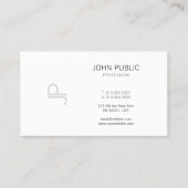 Mit Monogramm Moderne Elegante Beruflich Schlicht Visitenkarte (Vorderseite)