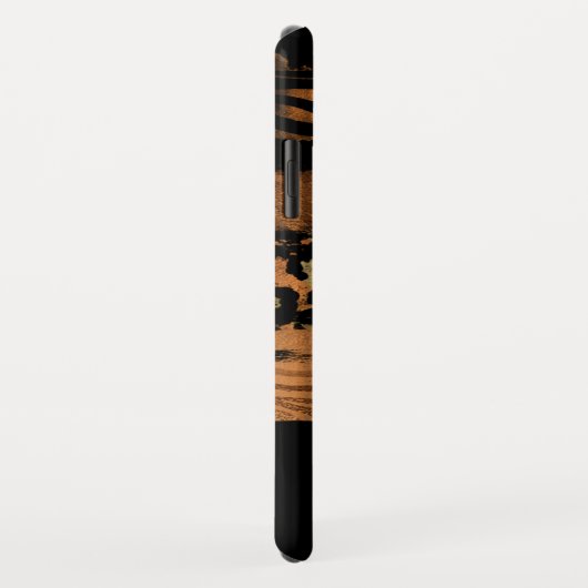 Mit Monogramm moderne Kupferskripte Case-Mate iPhone Hülle (Hinten/Rechts)