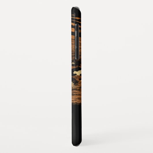 Mit Monogramm moderne Kupferskripte Case-Mate iPhone Hülle (Hinten/Links)