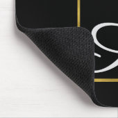 Mit Monogramm moderne Mouse Pad mit Goldfolie Mousepad (Ecke)