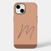 Mit Monogramm moderne Schlichte Anfangsskripte Case-Mate iPhone Hülle (Rückseite)