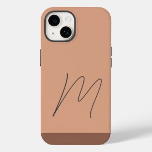 Mit Monogramm moderne Schlichte Anfangsskripte Case-Mate iPhone 14 Hülle