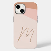 Mit Monogramm moderne Schlichte Anfangsskripte Case-Mate iPhone Hülle (Rückseite)