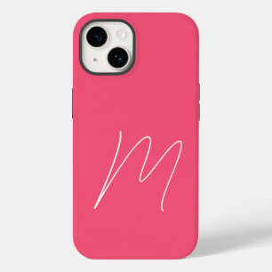 Mit Monogramm moderne Schlichte Anfangsskriptin Fe Case-Mate iPhone 14 Hülle