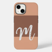 Mit Monogramm Moderne Schlichte Erstpastel Case-Mate iPhone Hülle (Rückseite)