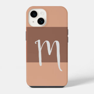 Mit Monogramm Moderne Schlichte Erstpastel iPhone 14 Hülle