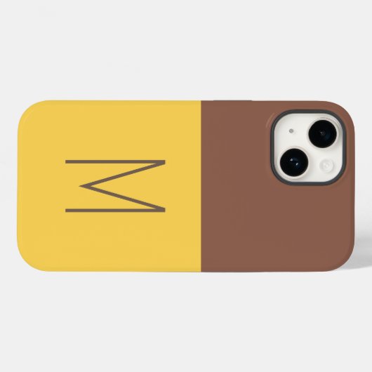 Mit Monogramm Moderne Schlichte Initial Case-Mate iPhone Hülle (Rückseite (Horizontal))