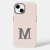 Mit Monogramm Moderne Schlichte Initial Case-Mate iPhone Hülle (Rückseite)