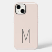 Mit Monogramm Moderne Schlichte Initial Case-Mate iPhone Hülle (Rückseite)
