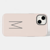 Mit Monogramm Moderne Schlichte Initial Case-Mate iPhone Hülle (Rückseite (Horizontal))