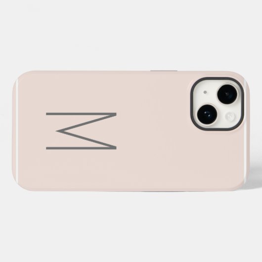 Mit Monogramm Moderne Schlichte Initial Case-Mate iPhone Hülle (Rückseite (Horizontal))