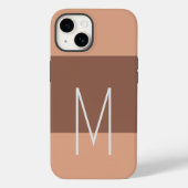 Mit Monogramm Moderne Schlichte Initial Case-Mate iPhone Hülle (Rückseite)