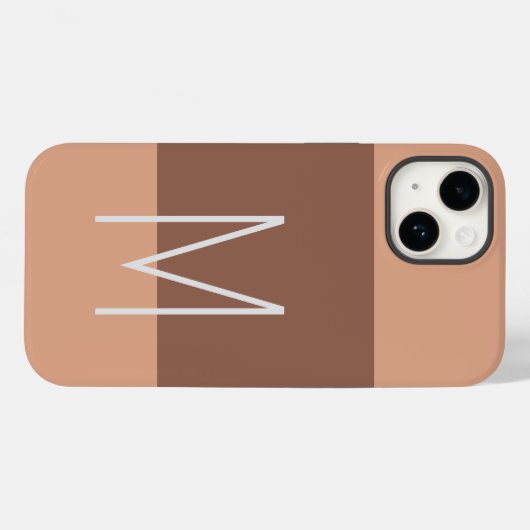 Mit Monogramm Moderne Schlichte Initial Case-Mate iPhone Hülle (Rückseite (Horizontal))