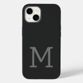 Mit Monogramm Moderne Schlichte Initial Case-Mate iPhone Hülle (Rückseite)