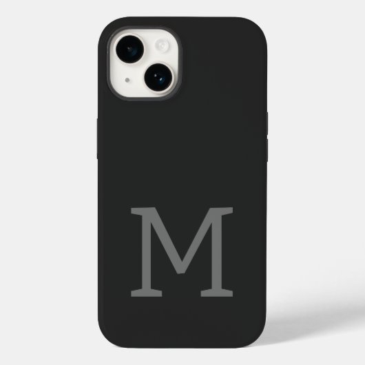 Mit Monogramm Moderne Schlichte Initial Case-Mate iPhone Hülle (Rückseite)