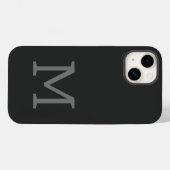 Mit Monogramm Moderne Schlichte Initial Case-Mate iPhone Hülle (Rückseite (Horizontal))