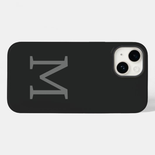 Mit Monogramm Moderne Schlichte Initial Case-Mate iPhone Hülle (Rückseite (Horizontal))
