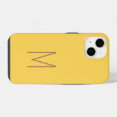 Mit Monogramm Moderne Schlichte Initial iPhone Hülle (Rückseite (Horizontal))