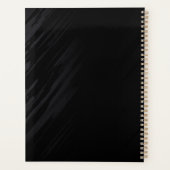 mit Monogramm moderner Brauch für Silver Glitzer B Planer (Rückseite)