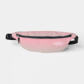 Mit Monogramm moderner Chic Pastel Ombre Bauchtasche (Vorderseite)