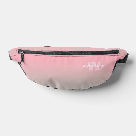 Mit Monogramm moderner Chic Pastel Ombre Bauchtasche (Ablage )