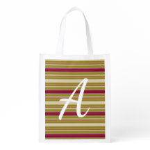 Mit Monogramm moderner Streifen