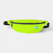 Mit Monogramm, modernes Chic Lime Green Bauchtasche (Vorderseite)